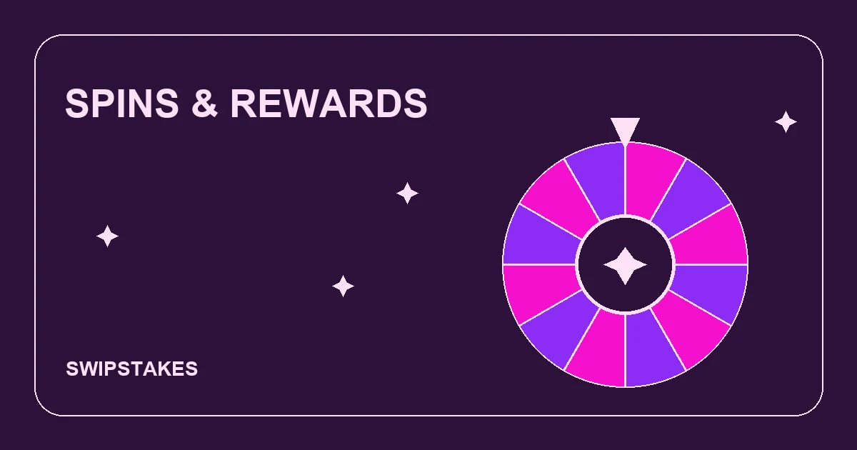 Pink promotional spin wheel illustration